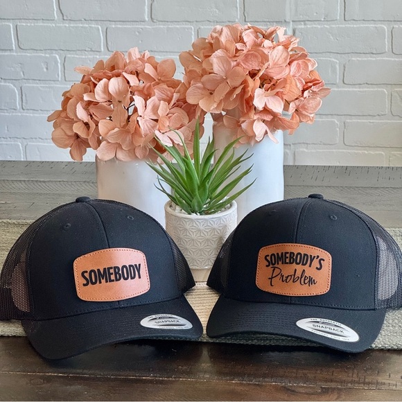 Custom Black Trucker Hats for Couples - Picture 1 of 4